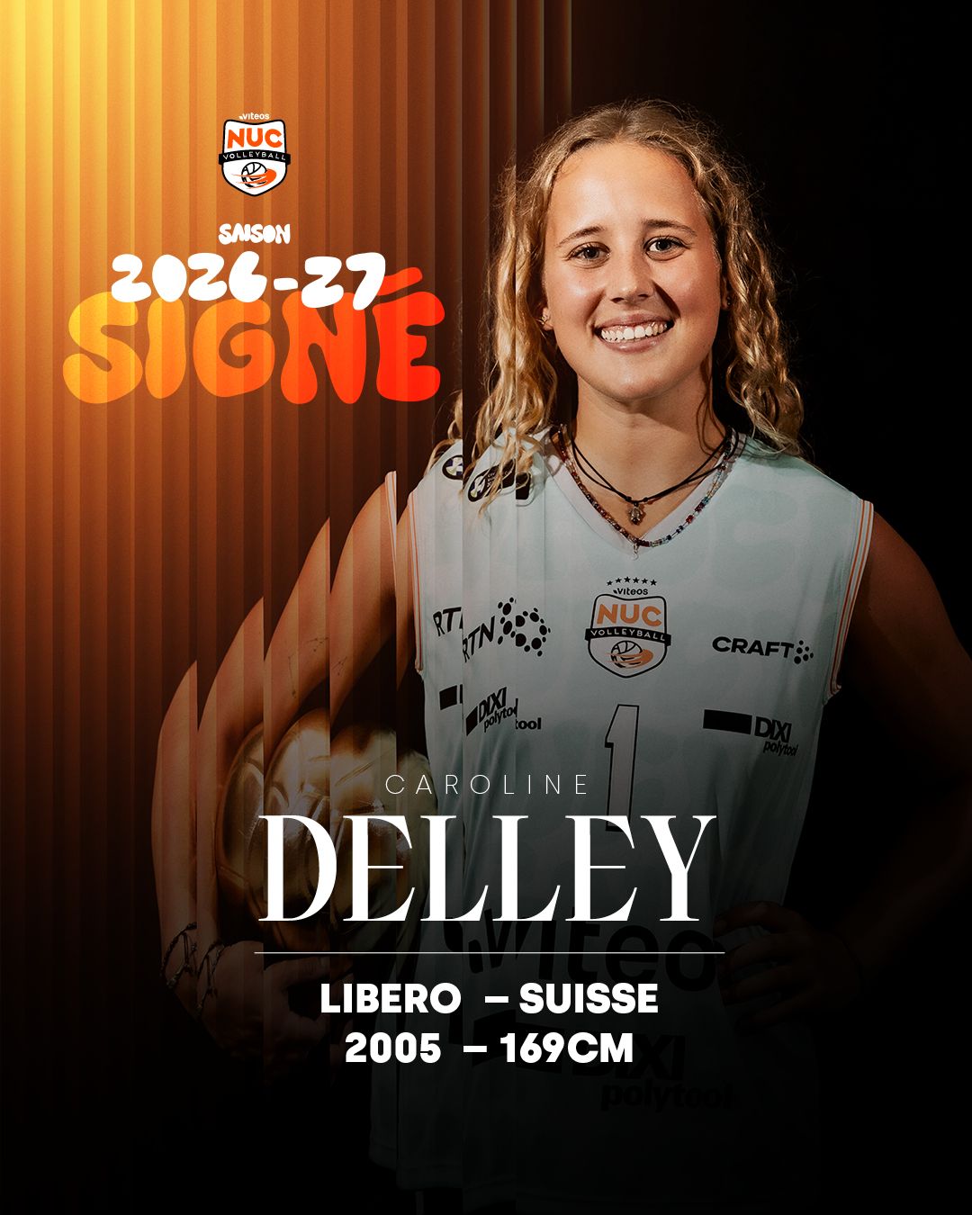 CAROLINE DELLEY POURSUIVRA L’AVENTURE AVEC LE VITEOS NUC