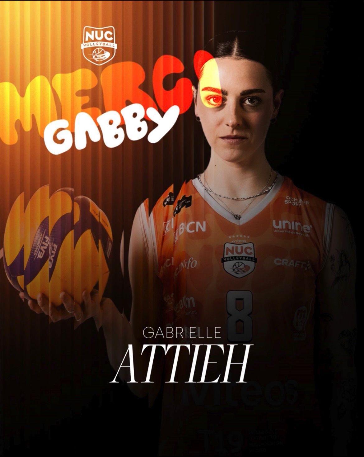 GABRIELLE ATTIEH QUITTERA LE VITEOS NUC A L’ISSUE DE LA SAISON 