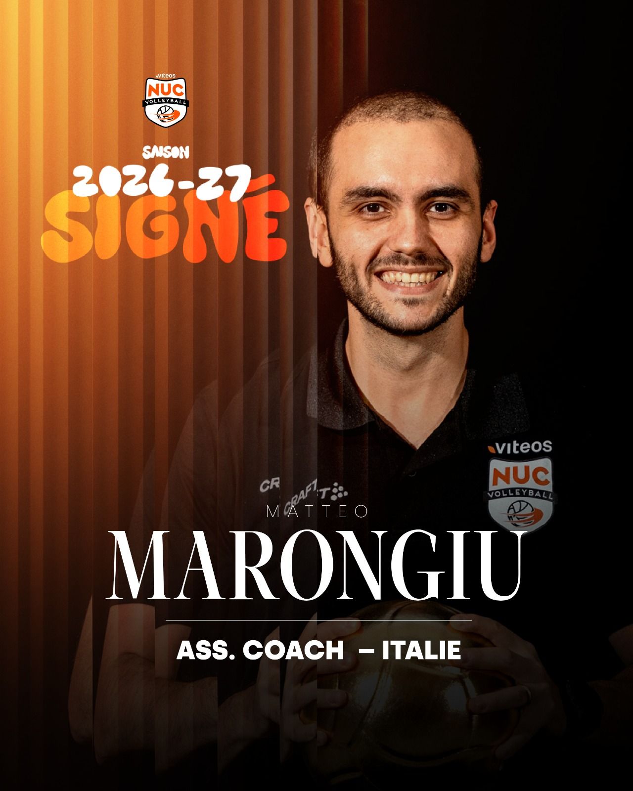 MATTEO MARONGIU POURSUIVRA L’AVENTURE AVEC LE VITEOS NUC