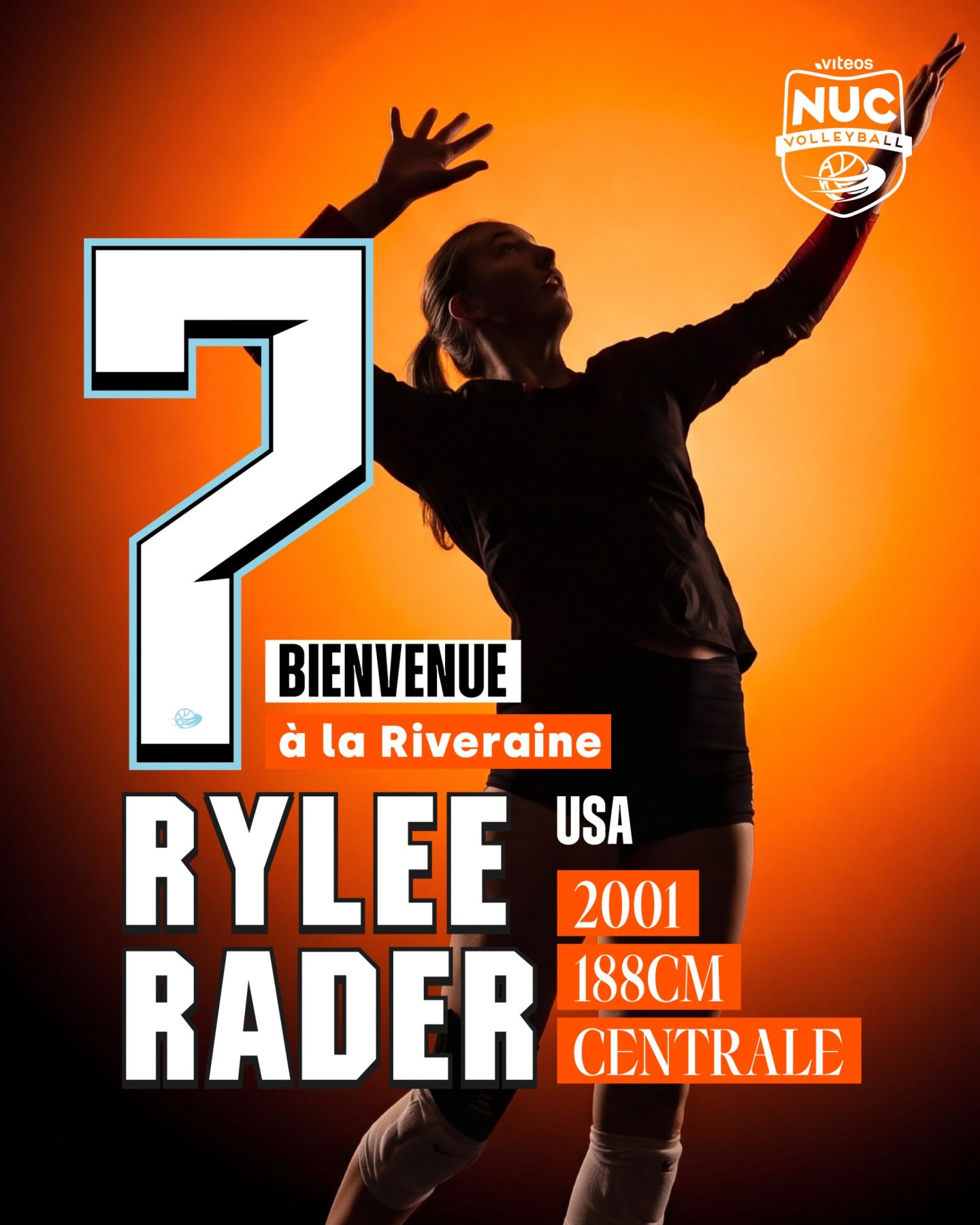 Viteos NUC : la centrale américaine Rylee Rader rejoint l’équipe pour un mois