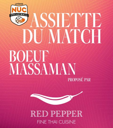 Délicieux bœuf massaman proposé par le Red Pepper
