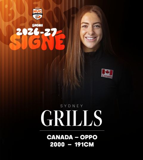 LE VITEOS NUC ANNONCE LE DÉPART DE MAIA DVORACEK ET L’ARRIVÉE DE SYDNEY GRILLS